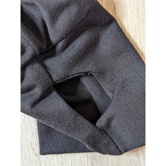 Te Verde Women's  Medium Dark Gray Track Jacket  Fitted Thumb Holes Runched - Picture 8 of 14